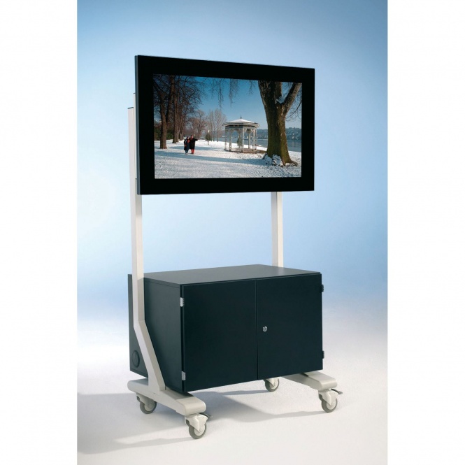 TV Komplett-Set bestehend aus: TV-Wagen, Flachbild-Fernseher 49 Zoll (123 cm) und 